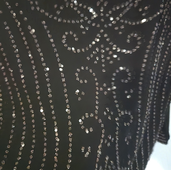 NWT RHINESTONE EVENINGWEAR TOP BY JBL - Picture 2 of 7